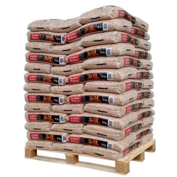 Pellets de Madeira WOODSTOCK Premium – Palete com 78 Sacos de 15kg
