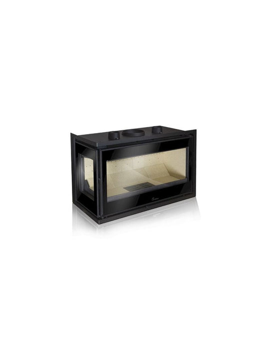 Recuperador a Lenha Lacunza Adour 800 CLI – 10 kW, Canalizável, Visão Lateral