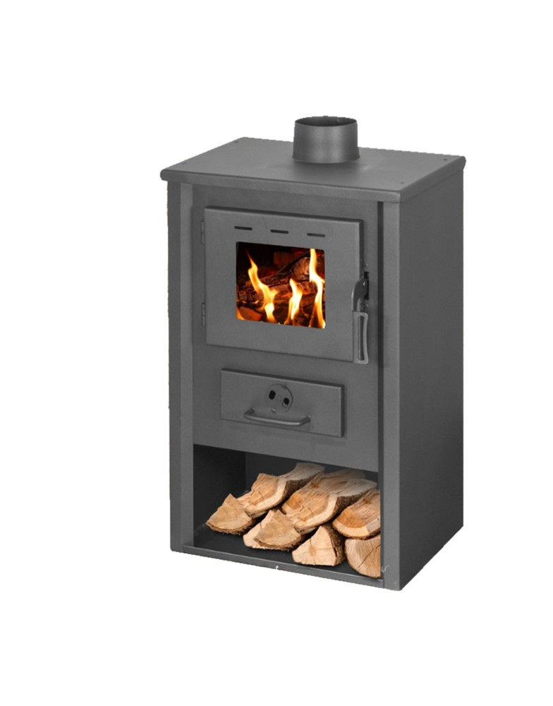 Salamandra a Lenha Cozy Neiva – 7 kW, Aquecimento até 30 m², cor preta