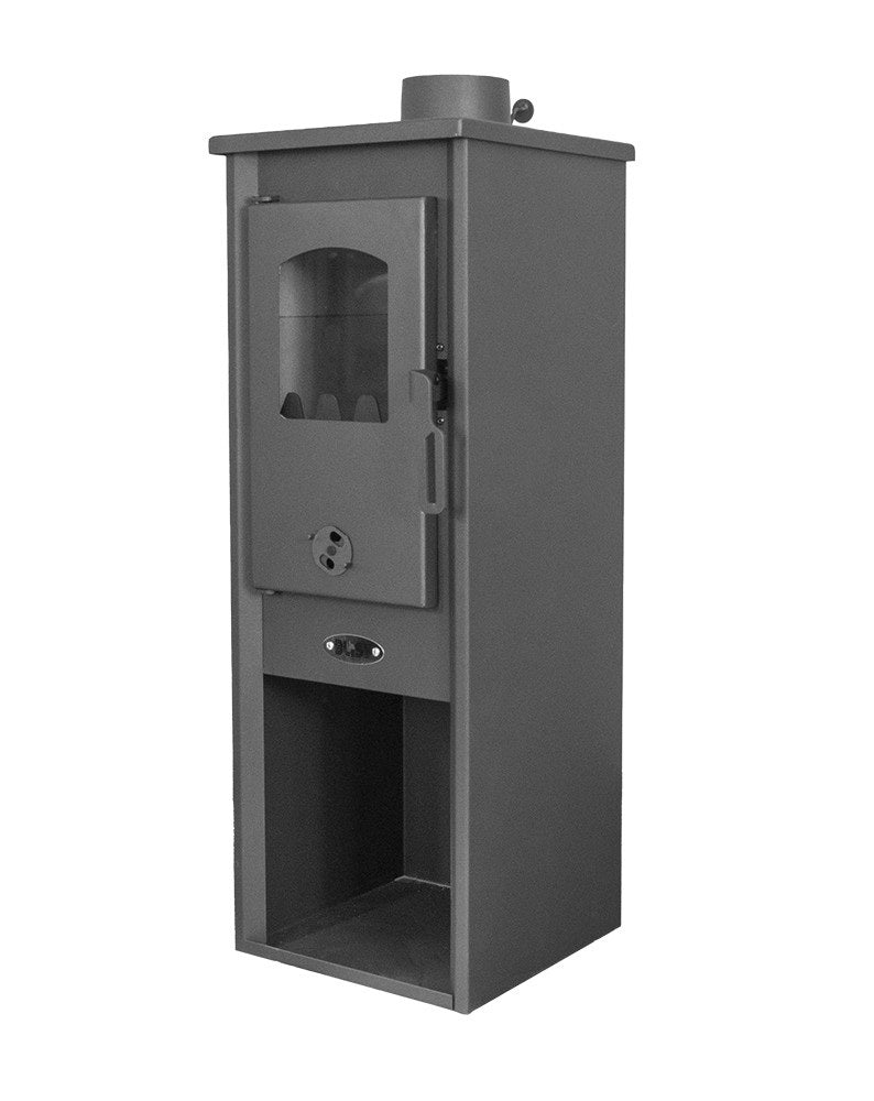 Salamandra a Lenha Cozy Lima – 5 kW, Aquecimento até 40 m², cor preta