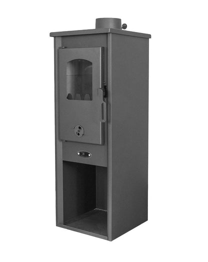 Salamandra a Lenha Cozy Lima – 5 kW, Aquecimento até 40 m², cor preta