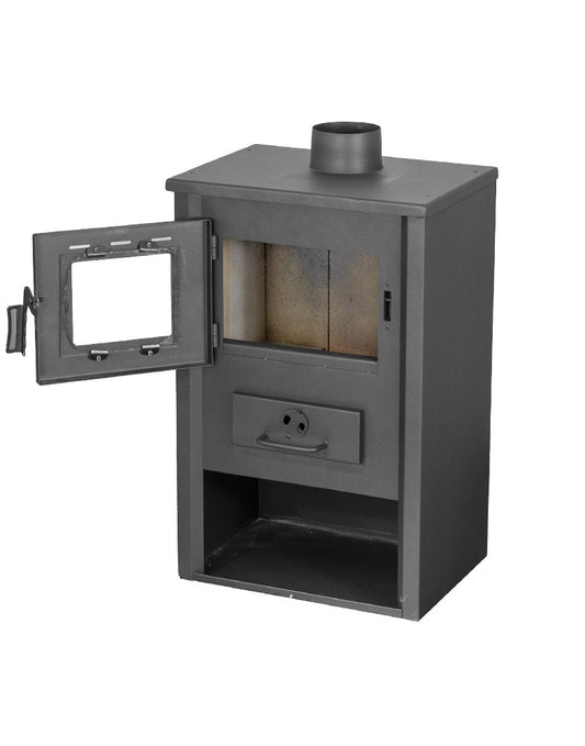 Salamandra a Lenha Cozy Neiva – 7 kW, Aquecimento até 30 m², cor preta